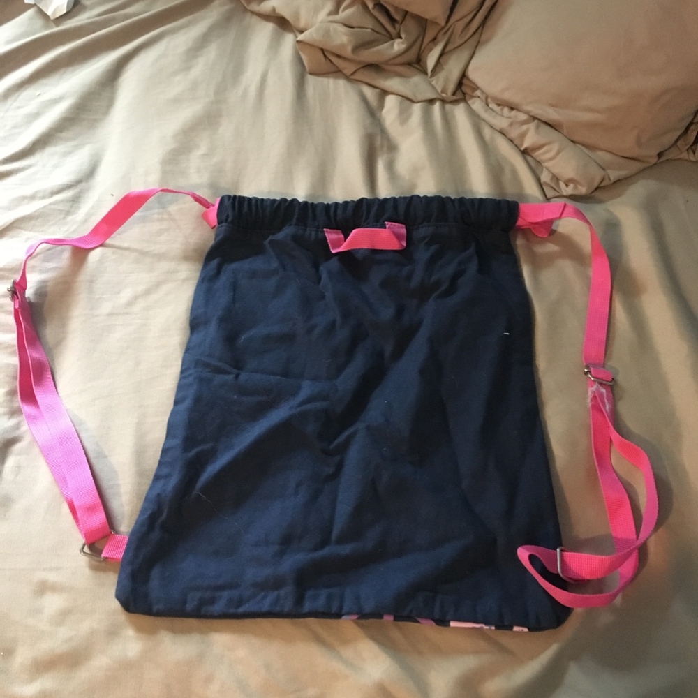Peace & Love Strap Drawstring Backpack - Picture 2 of 3